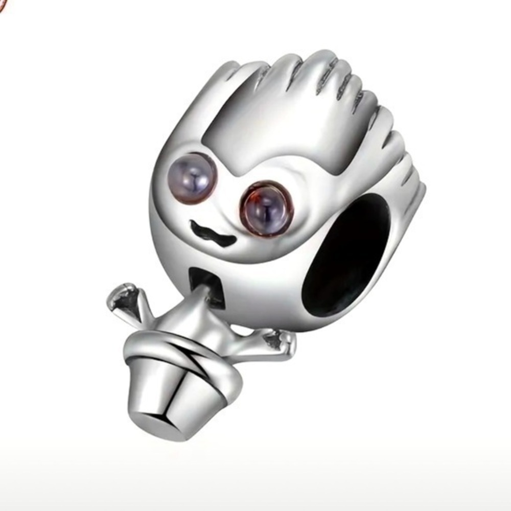 S925 Silver Disney Inspired Groot Charm/Pendant - NWT